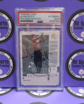 Adam Scott Autographed Signed 2002 Upper Deck Golf SPAuthentic Card #74 PSA Slab - Image 1 of 4