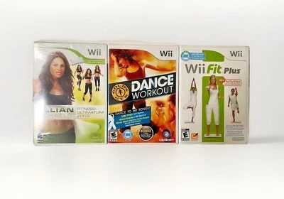 WII Workout Bundle: Golds Gym Dance Workout, WiiFit Plus, Jillian Michaels NEW - Image 1 of 4