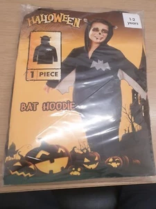 Kids Halloween BAT HOODIE Costume - 1 Piece 1-2 Years JUST £6.49 FREE POST - Picture 1 of 12