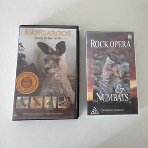 2 Wild Australian Animal  Documentaries on Pal VHS Tapes Kangaroos & Rock Opera - Picture 1 of 11