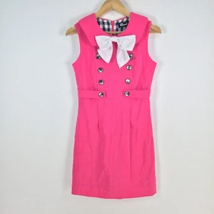 Revival womens dress size 6 fit flarep ink sleeveless peter pan collar 080211 - Picture 1 of 9