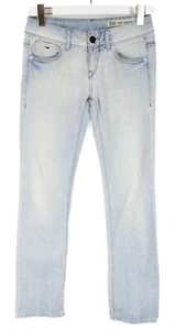 Tommy Hilfiger Ruby Yulee Stretch Straight Denim Jeans Damen W26/L34 Whiskers - Picture 1 of 7