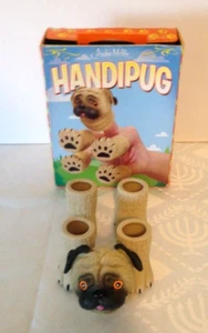 World Market HANDIPUG- Pug Puppy Dog Finger Puppet Toy-Archie McPhee - Picture 1 of 6