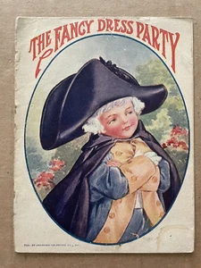 Vintage FANCY DRESS PARTY Book Illustrated published American Colortype Co - Foto 1 di 7