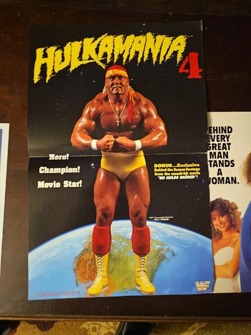 HULKAMANIA #4- Coliseum Video Promo Poster 1989 Hulk Hogan WWF Cover
