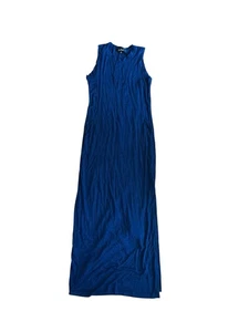 LULUs Maxikleid ärmellos Baumwolle dunkelblau lang Damen Größe M NEUWERTIG - Bild 1 von 5