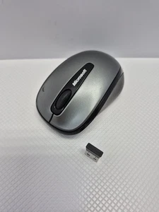 Microsoft Wireless Mobile Mouse 3500 Model 1427 Silver with Nano Receiver - Picture 1 of 9