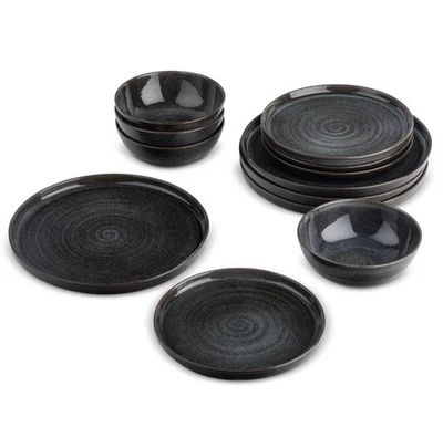 Yellowstone 12-Piece Ceramic Dinnerware Set Rip Collection Home & Garden Kitchen - Image 1 of 4