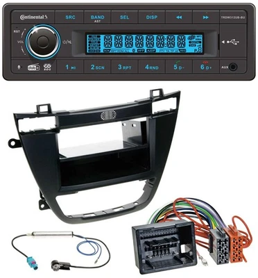 Continental MP3 DAB USB Bluetooth Autoradio für Opel Insignia 2008-2013 schwarz - Bild 1 von 4