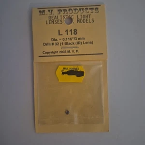 Lente marcadora de faros IR negros de 0,116" 3 mm MV Products - Paquete de 1 - L 118 - Imagen 1 de 3