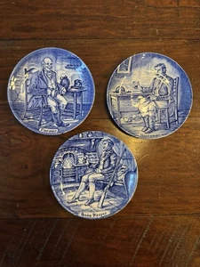 Enoch Wedgwood Tunstall Farmer Huntsman & Game Keeper Trinket Dishes VTG 60s - Picture 1 of 7