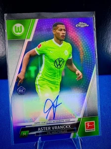 Aster Vranckx #BCA-AV 2021/22 Topps Chrome RC Auto Refractor /199 VfL Wolfsburg - Bild 1 von 2