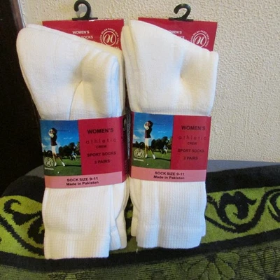 6 pares de calcetines tobilleros deportivos/de uso diario de marca nacional para mujer. Calcetín 9-11 Foto 1 de 2