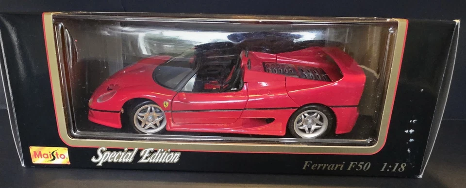 Ferrari F50 Pininfarina 1995 rojo escala 1:18 modelo fundido a presión de Maisto Special Foto 1 de 4