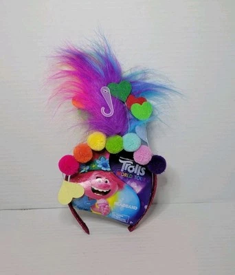 DreamWorks Trolls World Tour Wearable Headband Colorful Multicolored Band - NEW! - Image 1 of 4