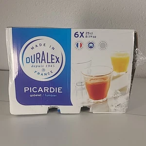Duralex Picardie Gobelet Becher 25 CL 8 3/4 OZ 6er Set Frankreich Neu - Bild 1 von 11