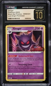 CGC PRISTINE 10 2022 Pokemon Swsh Black Star Promo Gengar-Holo #241 Prerelease - Foto 1 di 2