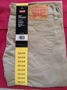 Levi's 514 Straight Fit Herrenjeans, hellbraun, Größe 32 x 34 - Bild 1 von 3