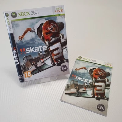 Skate 3 Manual, Cover Box Art and Share Pack Codes for Microsoft Xbox 360 - Image 1 of 4
