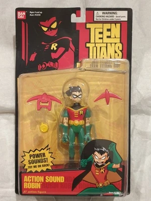 NEW BANDAI TEEN TITANS GO! 5" ACTION SOUND ROBIN w/ POWER SOUNDS - Image 1 of 2