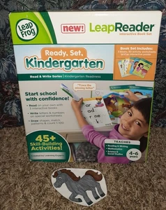 NEW 2014 LEAP FROG LEAPREADER INTERACTIVE READY SET KINDERGARTEN BOOK SET - Picture 1 of 3