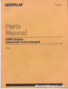 Used Caterpillar 3208 Engine Industrial - Turbocharged Parts Manual : SEBP130... - Picture 1 of 1