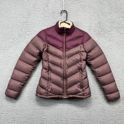 Chaqueta Mountain Hardwear para mujer XS púrpura rosa 650 plumón de pato acolchado Q.Shield Foto 1 de 4