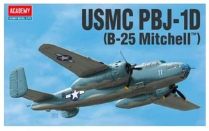 KIT MODELLINO AEREO ACADEMY USMC PBJ-1D B-25 MITCHELL MODELLISMO SCALA 1/48 - Foto 1 di 4