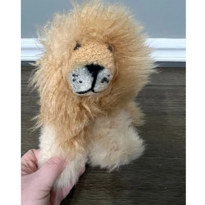 Juguete de peluche Nuna Boutique 100 % piel de alpaca león 11" hecho a mano Perú Foto 1 de 4