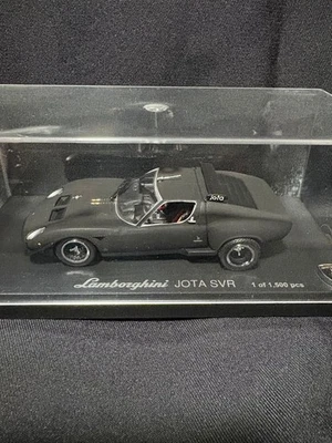 Modellino auto Kyosho 1/43 Lamborghini Miura SVR nero opaco limitato 1500 pezzi - Immagine 1 di 4