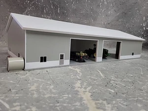 1/64 Custom scratch built 60x120 building White & Gray With Floor - Picture 1 of 10