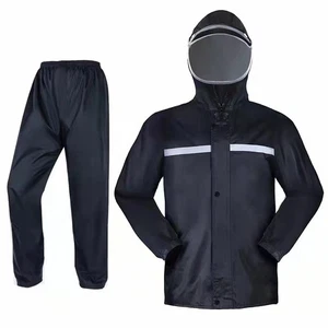 Mens Women Rain Suit Jackets Pant Gear Raincoat Waterproof motorcycle US - Picture 1 of 18