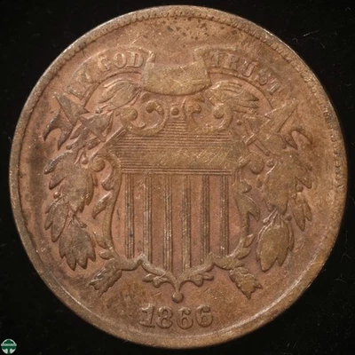 1866 Two Cent Piece - Very Good Details - Image 1 of 2