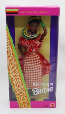 1993 VINTAGE Kenyan Barbie Doll Mattel NRFB - Image 1 of 4