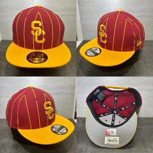 USC Trojans Hat New Era Retro Pinstripe Men 9Fifty Snapback Cap H5 - Picture 1 of 9