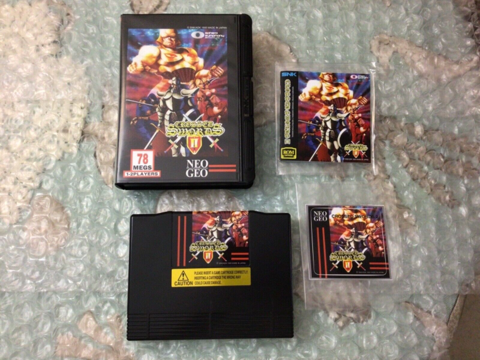 Crossed Swords II CIB w/game, manual, sticker, case U.S. for the Neo-Geo AES