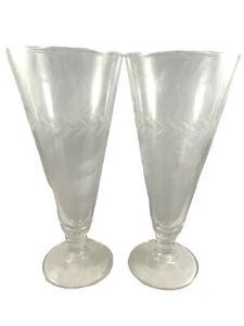 2er Set Vintage Anchor Hocking Lorbeerblatt Pils Biergläser 10oz - Bild 1 von 7