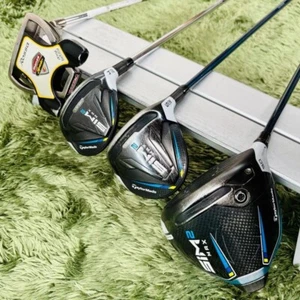 TaylorMade All SIM2 Max 11-Piece Set Men's Golf 1W.5W.4UT.6-9.PW.AW.SW.Pt Right - Picture 1 of 8