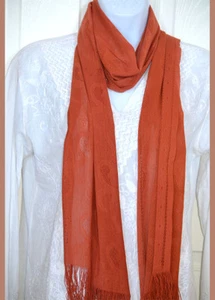 Netz dehnbar Soft Touch Dusty Orange Schal, Stola, Halstuch - Bild 1 von 7