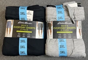 Eddie Bauer Men’s 3XL Everyday Shorts 4 Pack Blue/Black/Green/Gray NWT - Picture 1 of 13