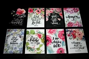 8 magneti da frigorifero ispiratori scrittura versetti biblici regalo religioso cristiano E - Foto 1 di 3