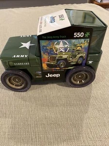 Eurographics Jeep Licensed Army Truck 550 pc Puzzle Tin 1941 Willys MB Poster - Picture 1 of 5