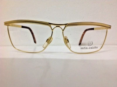 Mila Schön Lunettes Vintage Daté 1985 Or Métal A Chat Femme Ol - Photo 1/4