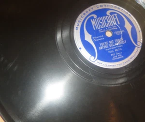 78RPM Musicraft Phil Brito - Not Foolin' Anyone/ If Could Be with U Tonight, EX- - Imagen 1 de 2