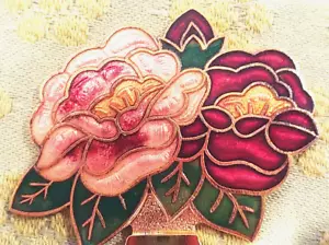 Vintage Smithsonian Institute Champleve Enamel Art Flower Gold Bookmark Gift Box - Picture 1 of 6
