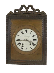 OROLOGIO A PENDOLO ANTICO DA PARETE FRANCIA CHAMBERY MAHIEUX DA MURO LN - Foto 1 di 13