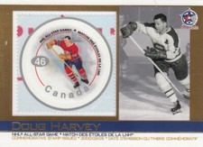 DOUG HARVEY  NHL ALL-STARS COMMEMORATIVE STAMP ISSUED by CANADA POST 2002-03
