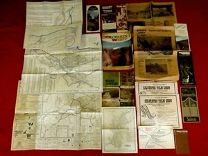 VINTAGE COLORADO MAPS / BROCHURES: MESA VERDE, SILVERTON TRAIN,GHOST TOWN,  - Picture 1 of 9