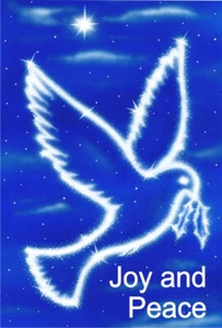 Pack of 6 Christmas Cards - Blue Dove - "Joy and Peace" - EB11225 - Picture 1 of 1