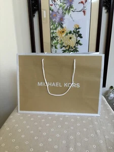 Michael Kors MK Medium Paper Shopping Gift Bag Tote 15"×11”x6.5" - Picture 1 of 3